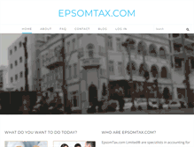 Tablet Screenshot of epsomtax.com